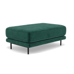 Morris Large Footstool - Rectangular footstool A Fabric — FAB-MEG-37  EMERALD GREEN, gallery image 3