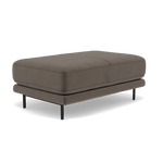 Morris Large Footstool - Rectangular footstool A Fabric — FAB-MEG-51  DK TAUPE, gallery image 3