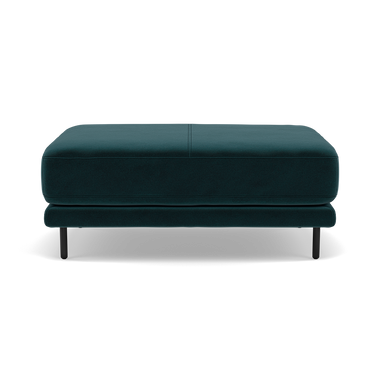 Morris Large Footstool - Rectangular footstool A Fabric Footstools Sterling Home 16 FAB-MEG-36 LAKE GREEN