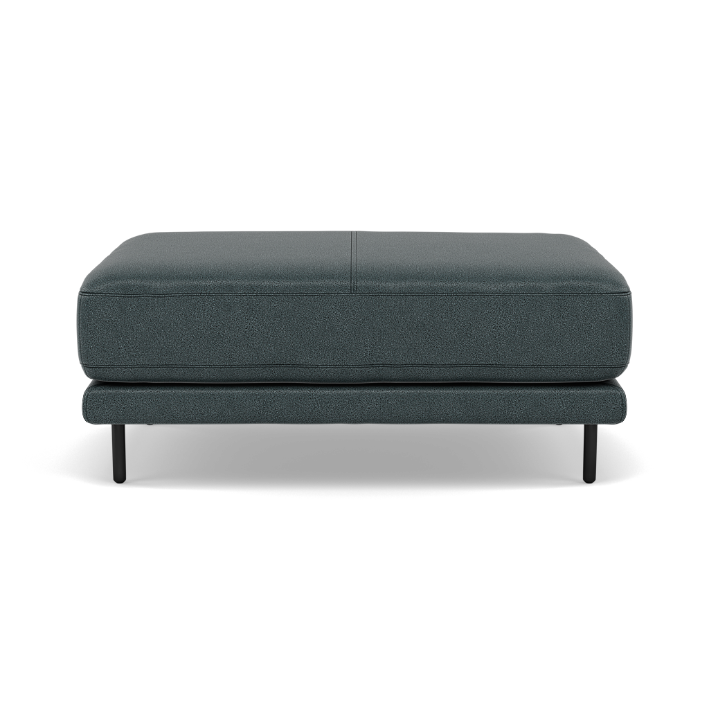 Morris Large Footstool - Rectangular footstool A Fabric Footstools Sterling Home 9 BFA-BLJ-2047 LAKE GREEN