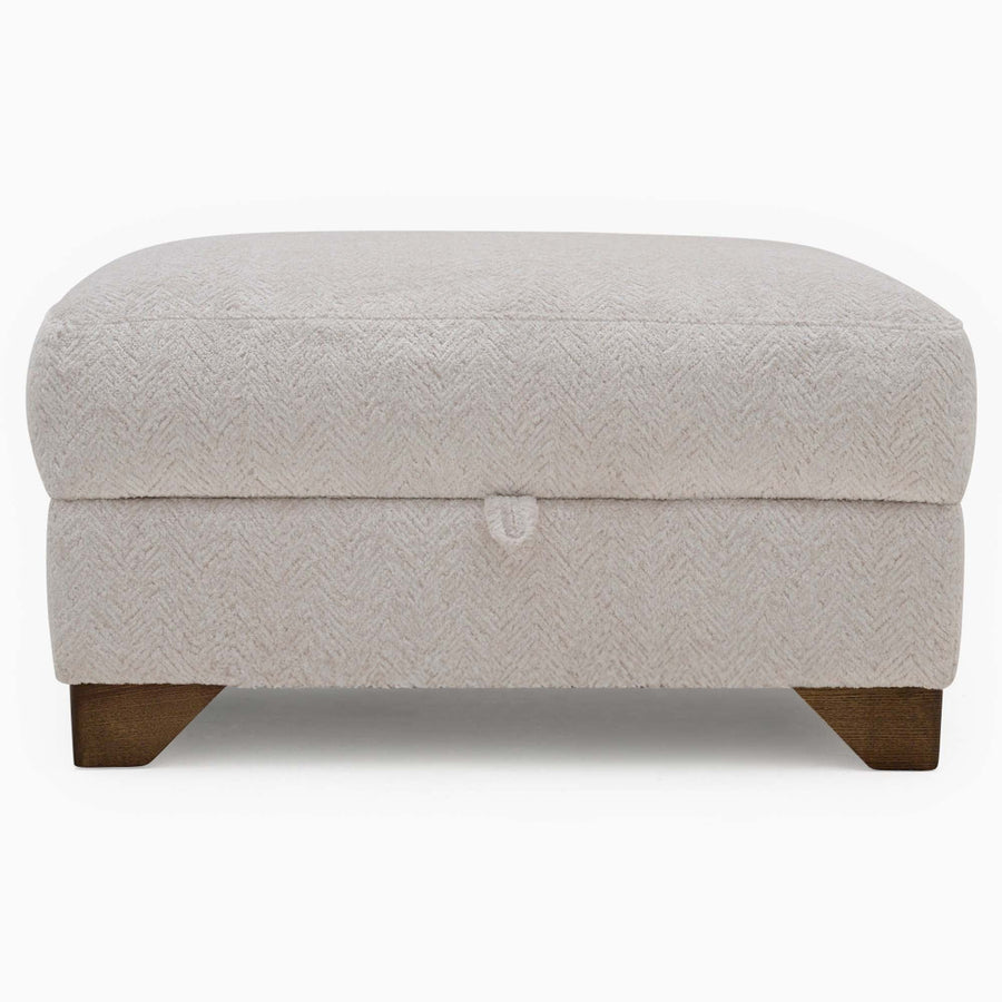 Napier Storage Footstool - Large Storage Stool Accent Fabric Footstools Sterling Home 1