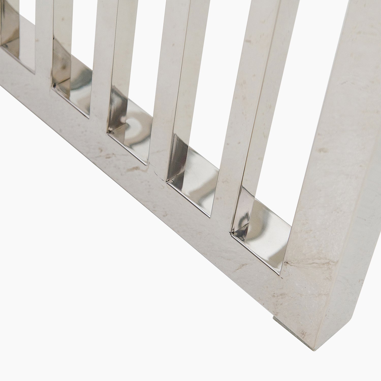 Napoli Coffee Table - Coffee Table Clear Glass / Stainless Steel Tables Sterling Home 4