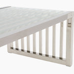 Napoli Coffee Table - Coffee Table Clear Glass / Stainless Steel Tables Sterling Home 6