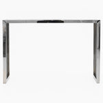 Napoli Console Table - Console Table Clear Glass / Stainless Steel Tables Sterling Home 1