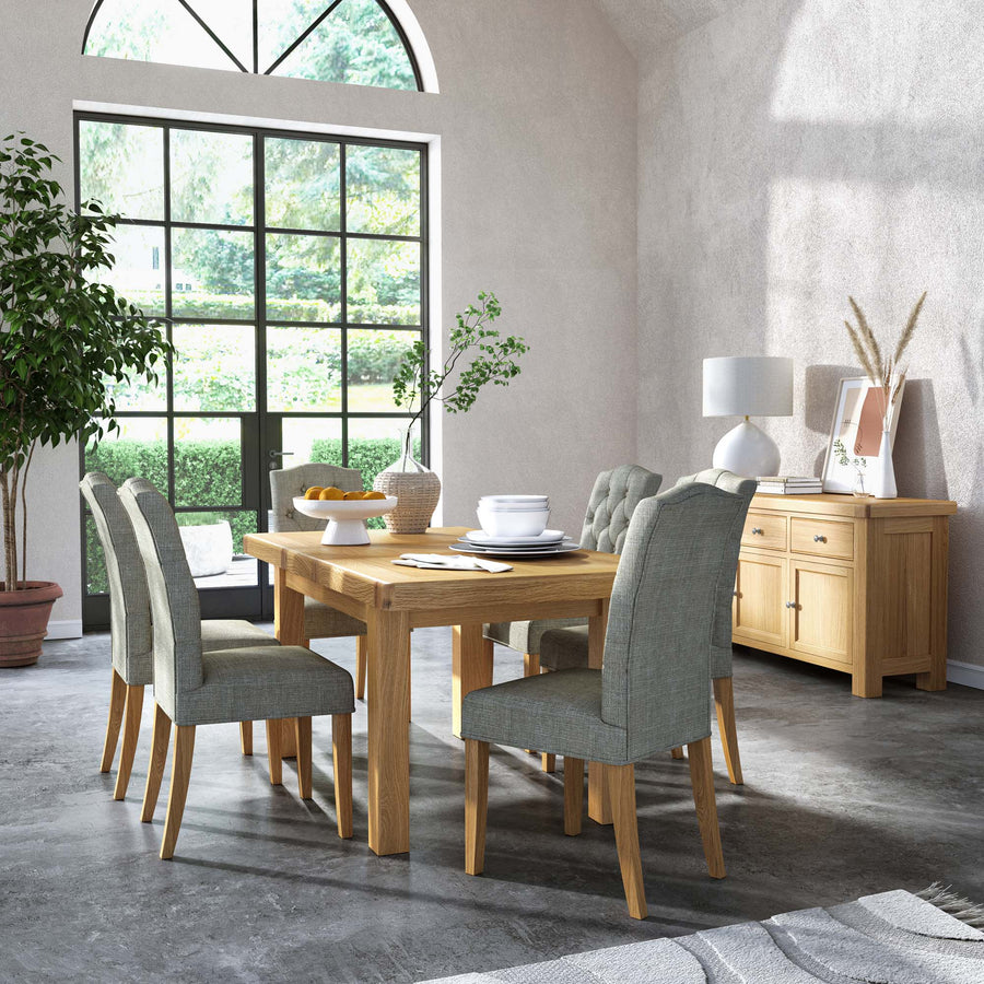 Navarre Small Extending Dining Table - Small Ext Dining Table Oak / Oak Veneer Tables Sterling Home 2