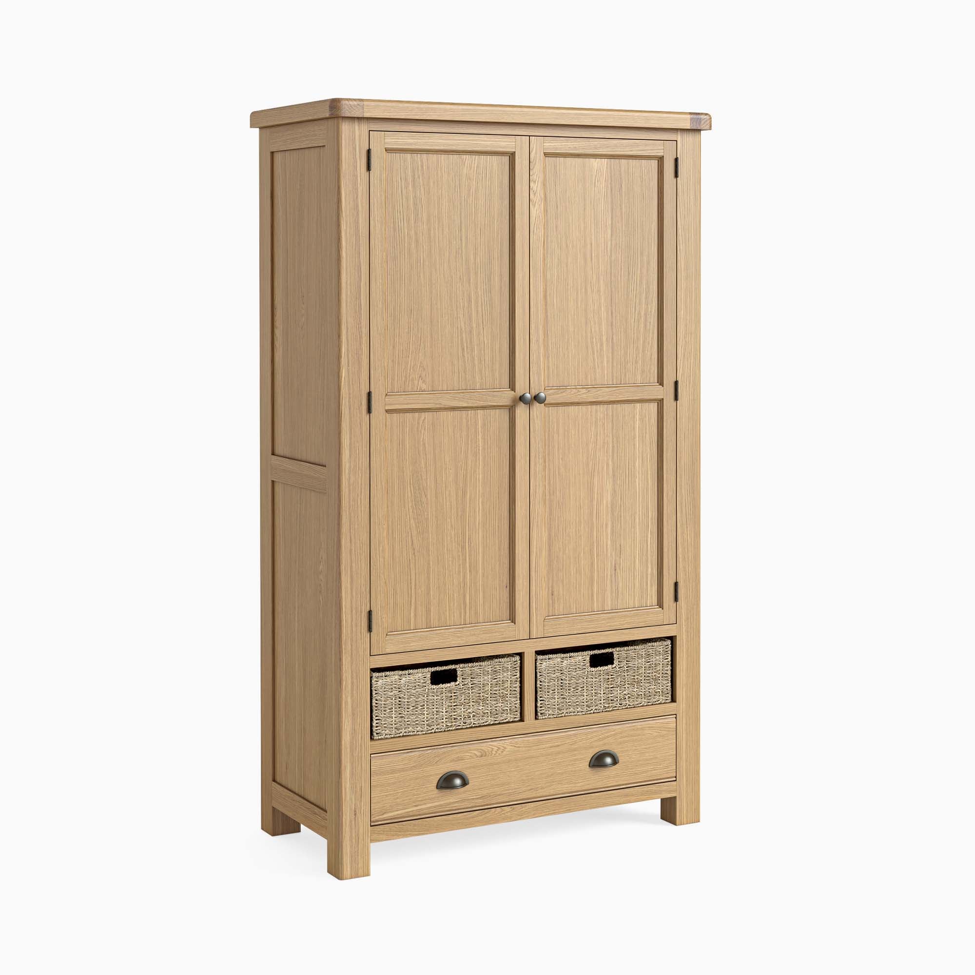 Navarre Larder Cabinet - Larder Unit Oak / Oak Veneer Storage Sterling Home 1