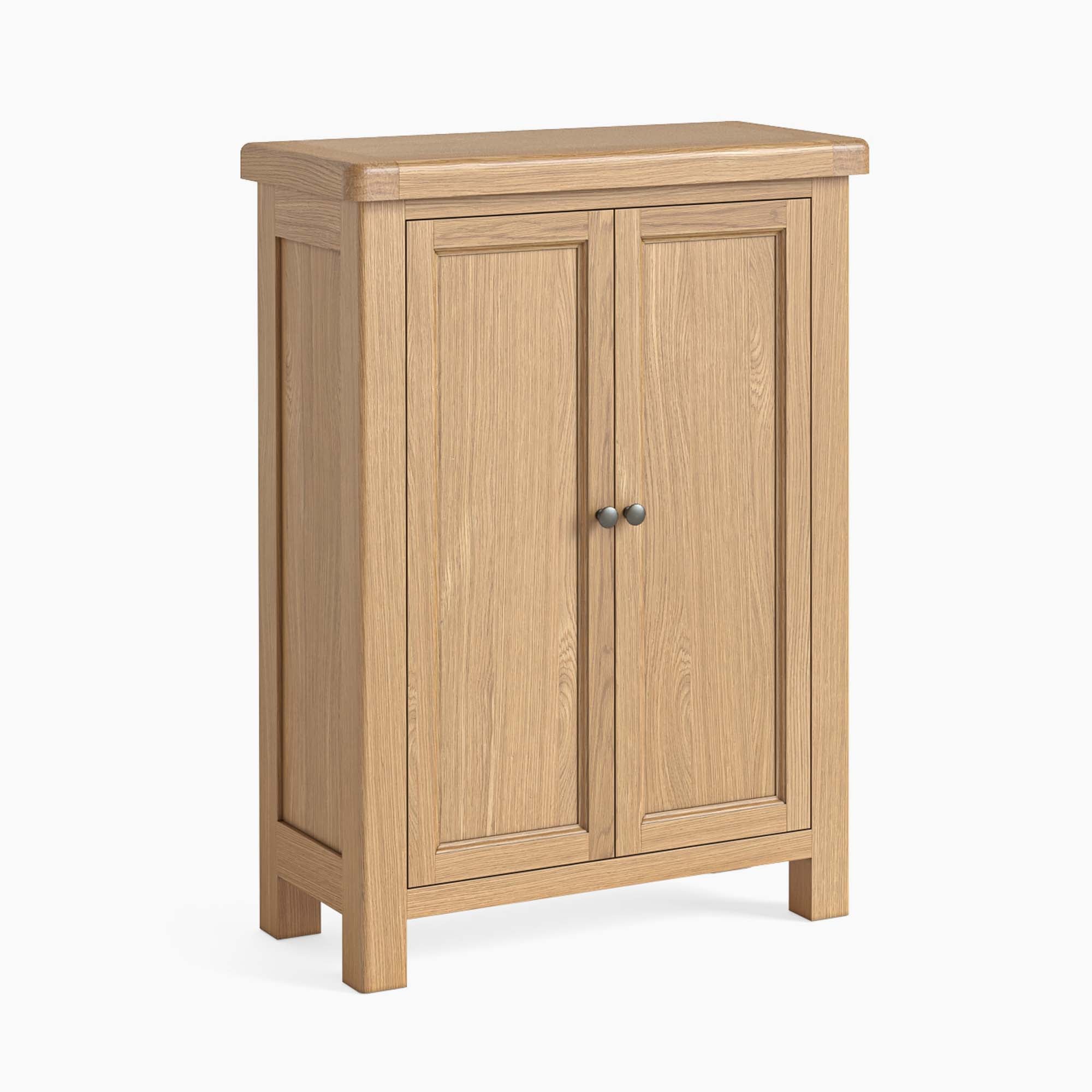 Navarre Shoe Cabinet - Shoe Storage Oak / Oak Veneer Storage Sterling Home 1