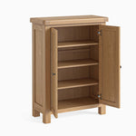 Navarre Shoe Cabinet - Shoe Storage Oak / Oak Veneer Storage Sterling Home 3