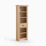 Navarre Slim Bookcase - Slim Bookcase Oak / Oak Veneer Storage Sterling Home 1