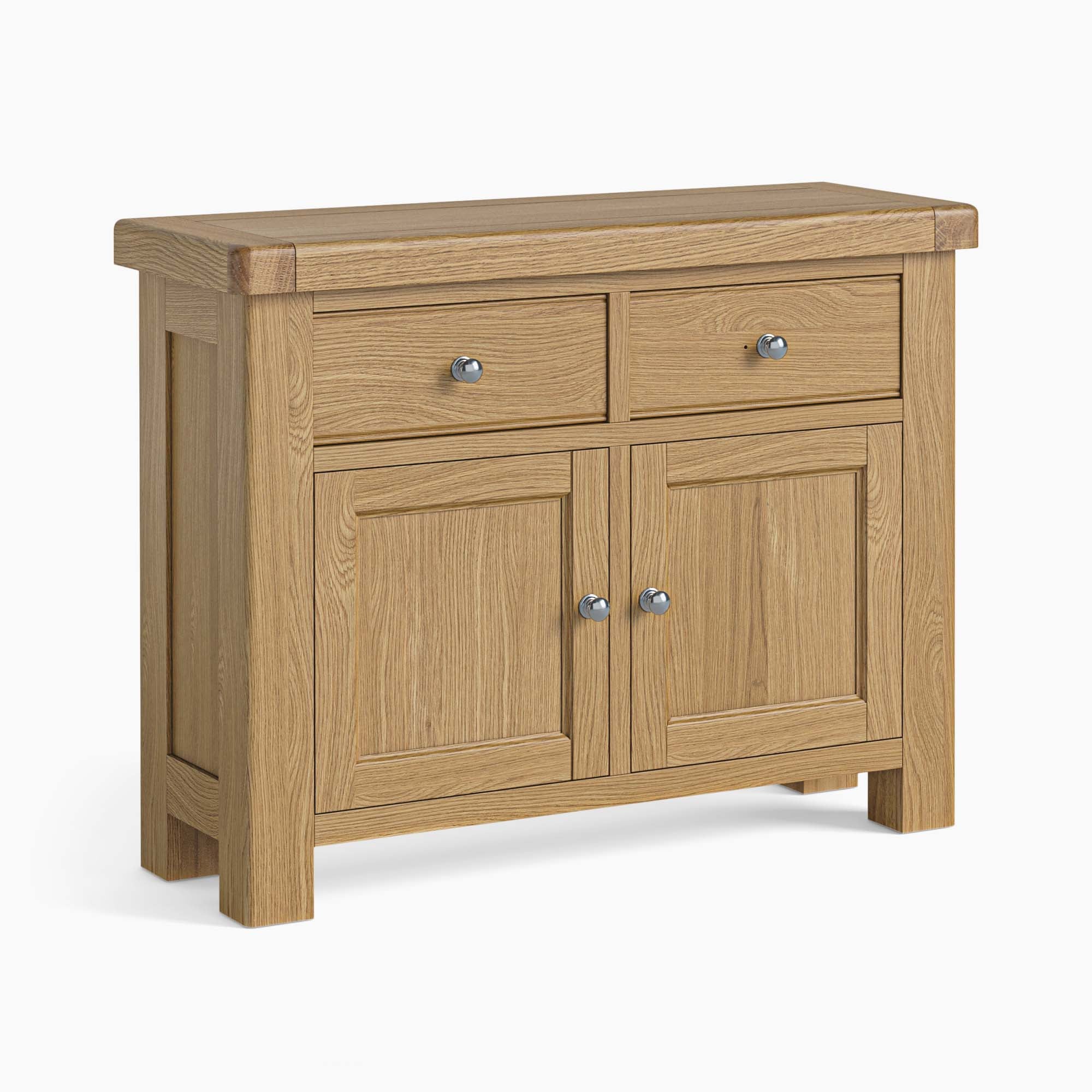 Navarre Small Sideboard - Small Sideboard Oak / Oak Veneer Storage Sterling Home 1