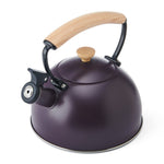 La Cafetiere Purple Whistling Kettle - LC Whistling Kettle Wood Handle Purple 1.6L Sterling Home 2