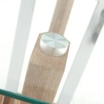 Newport Coffee Table - Coffee Table Two Tone / Chrome / Glass