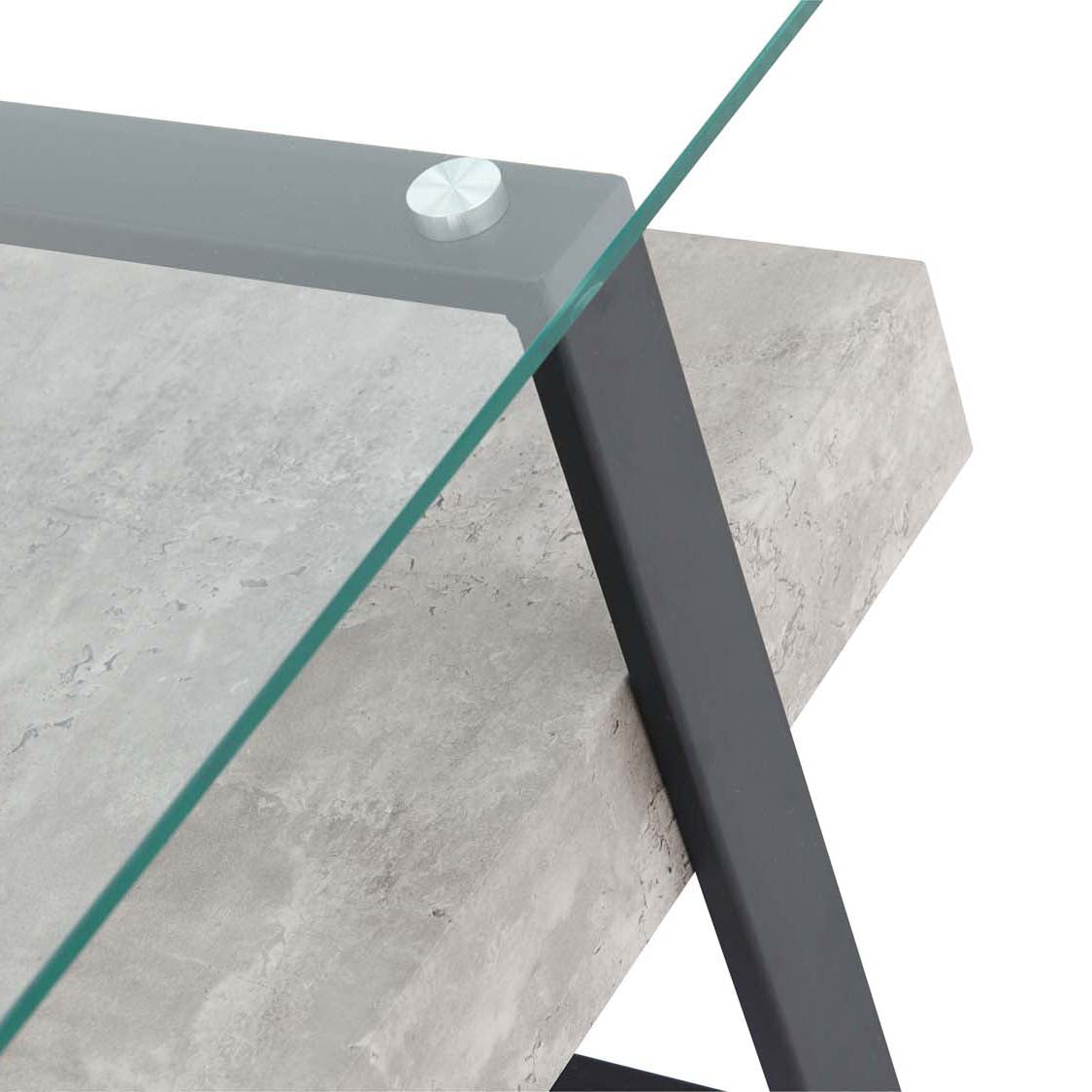 Newton Rectangular Coffee Table - Rectangular Coffee Table Light Concrete Tables Sterling Home 7