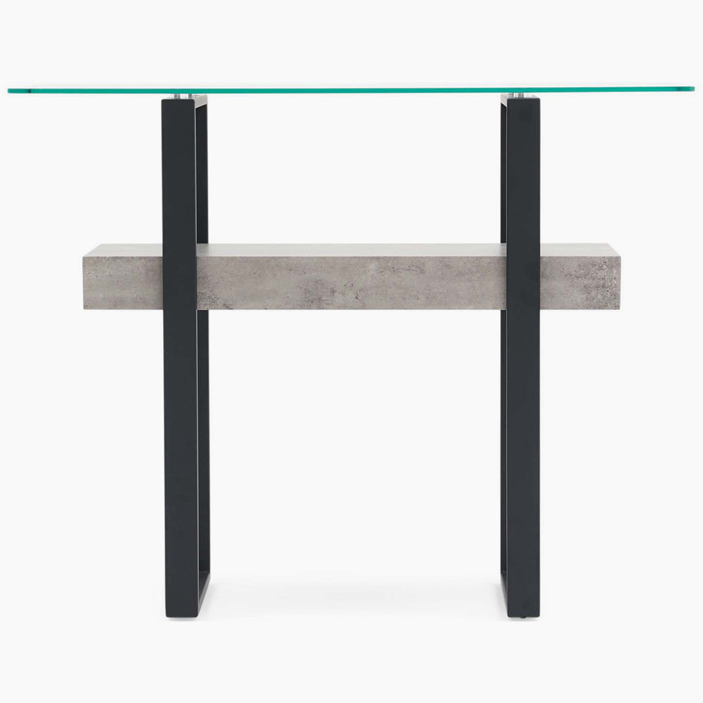 Newton Console Table - Sofa Table Light Concrete Tables Sterling Home 1
