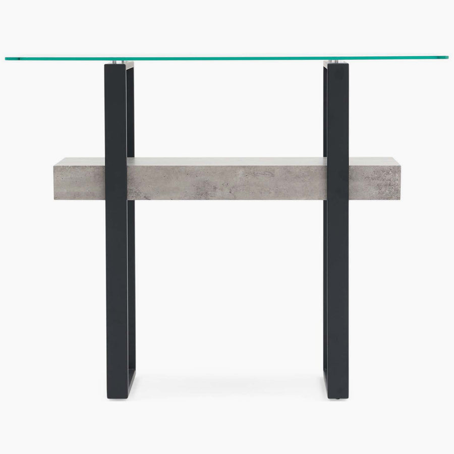 Newton Console Table - Sofa Table Light Concrete Tables Sterling Home 1