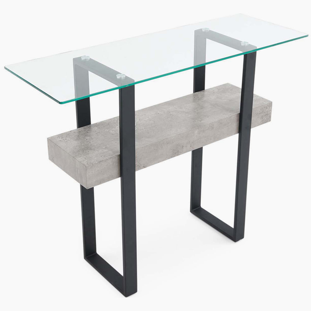 Newton Console Table - Sofa Table Light Concrete Tables Sterling Home 2