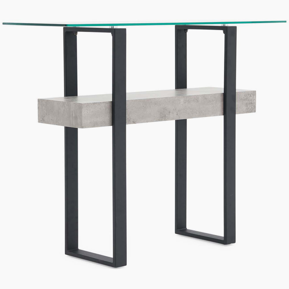 Newton Console Table - Sofa Table Light Concrete Tables Sterling Home 3