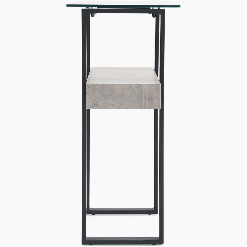 Newton Console Table - Sofa Table Light Concrete Tables Sterling Home 4