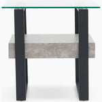 Newton Side Table - End Table Light Concrete Tables Sterling Home 1