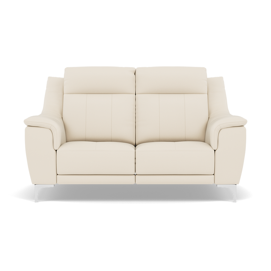Nicoletti Carmen 2 Seater Sofa - 2 Seater Sofa CB Sofas Sterling Home Feet: Shiny Metal Torello PS Bianco 93 1