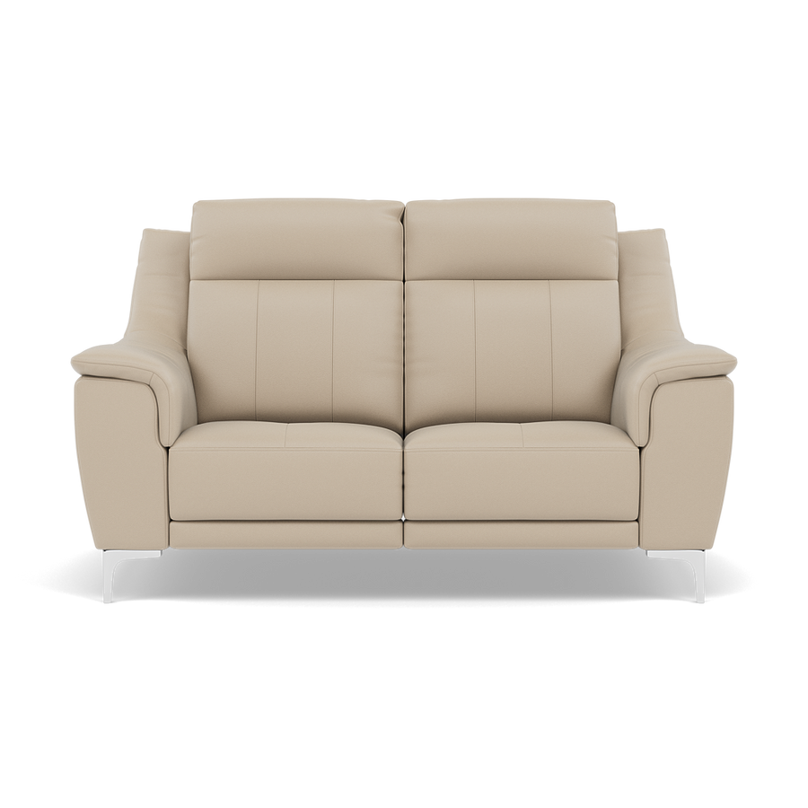 Nicoletti Carmen 2 Seater Sofa - 2 Seater Sofa CB Sofas Sterling Home Feet: Shiny Metal Torello PS Fango 352 2