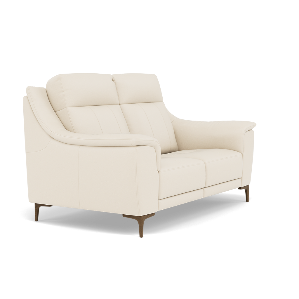 Nicoletti Carmen 2 Seater Sofa - 2 Seater Sofa CB — Feet: Graubraun / Torello PS Bianco 93, gallery image 1