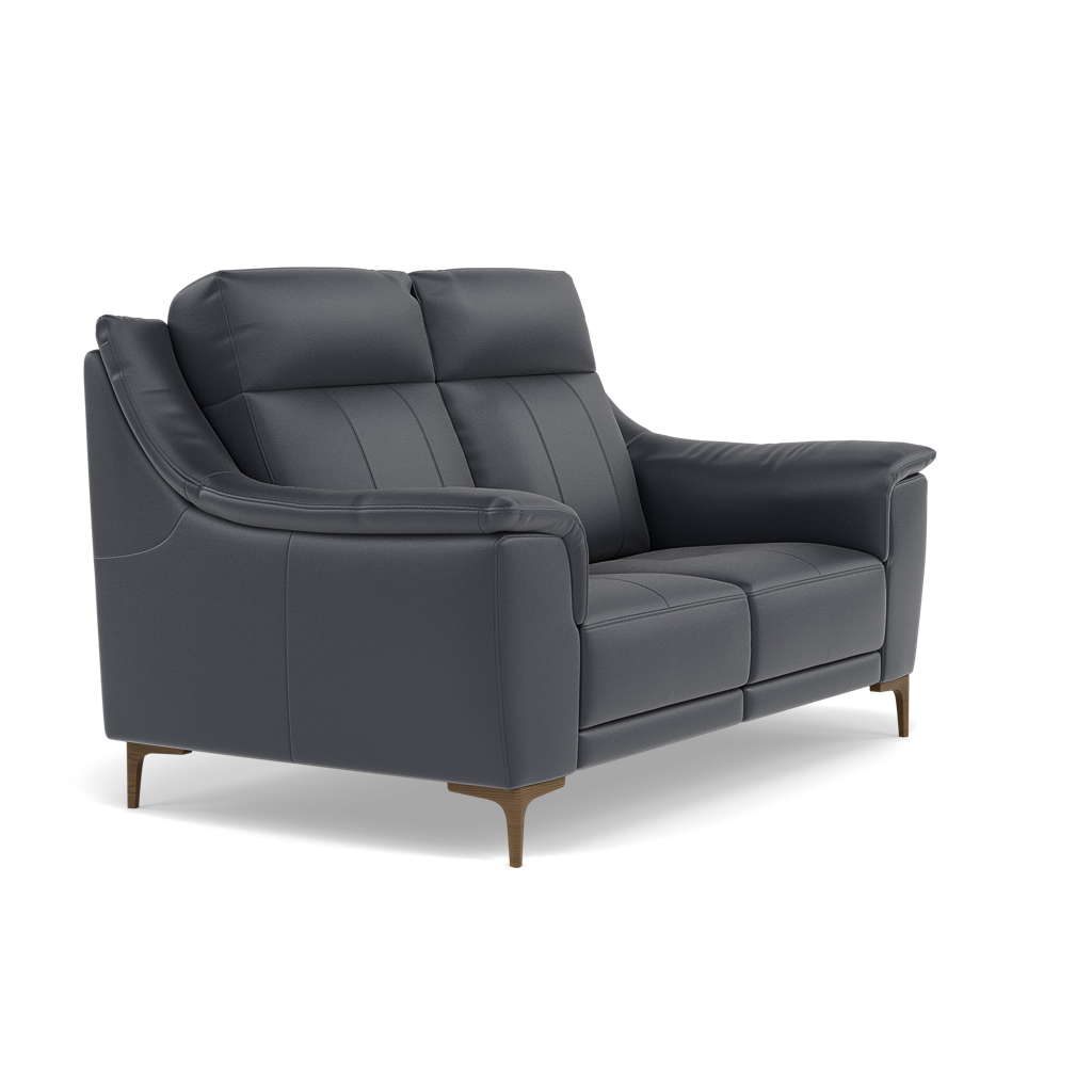 Nicoletti Carmen 2 Seater Sofa - 2 Seater Sofa CB — Feet: Graubraun / Torello PS Blu -S 81, gallery image 1