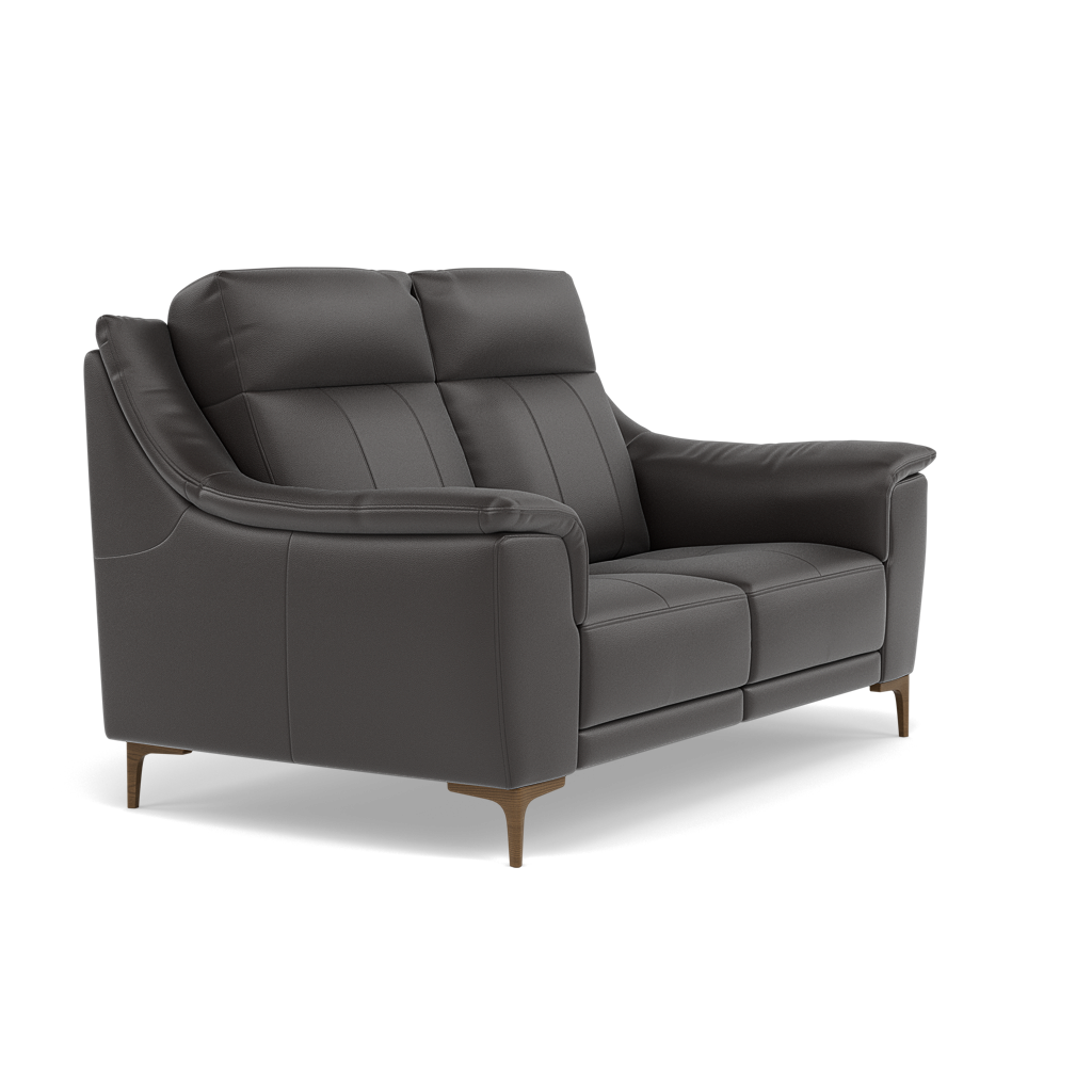 Nicoletti Carmen 2 Seater Sofa - 2 Seater Sofa CB — Feet: Graubraun / Torello PS Chocol -S 91, gallery image 1