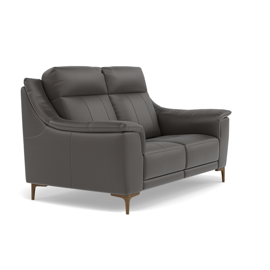 Nicoletti Carmen 2 Seater Sofa - 2 Seater Sofa CB — Feet: Graubraun / Torello PS Grigio Scuro 327, gallery image 1