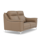 Nicoletti Carmen 2 Seater Sofa - 2 Seater Sofa CB — Feet: Shiny Metal / Torello PS 312 Taupe, gallery image 1