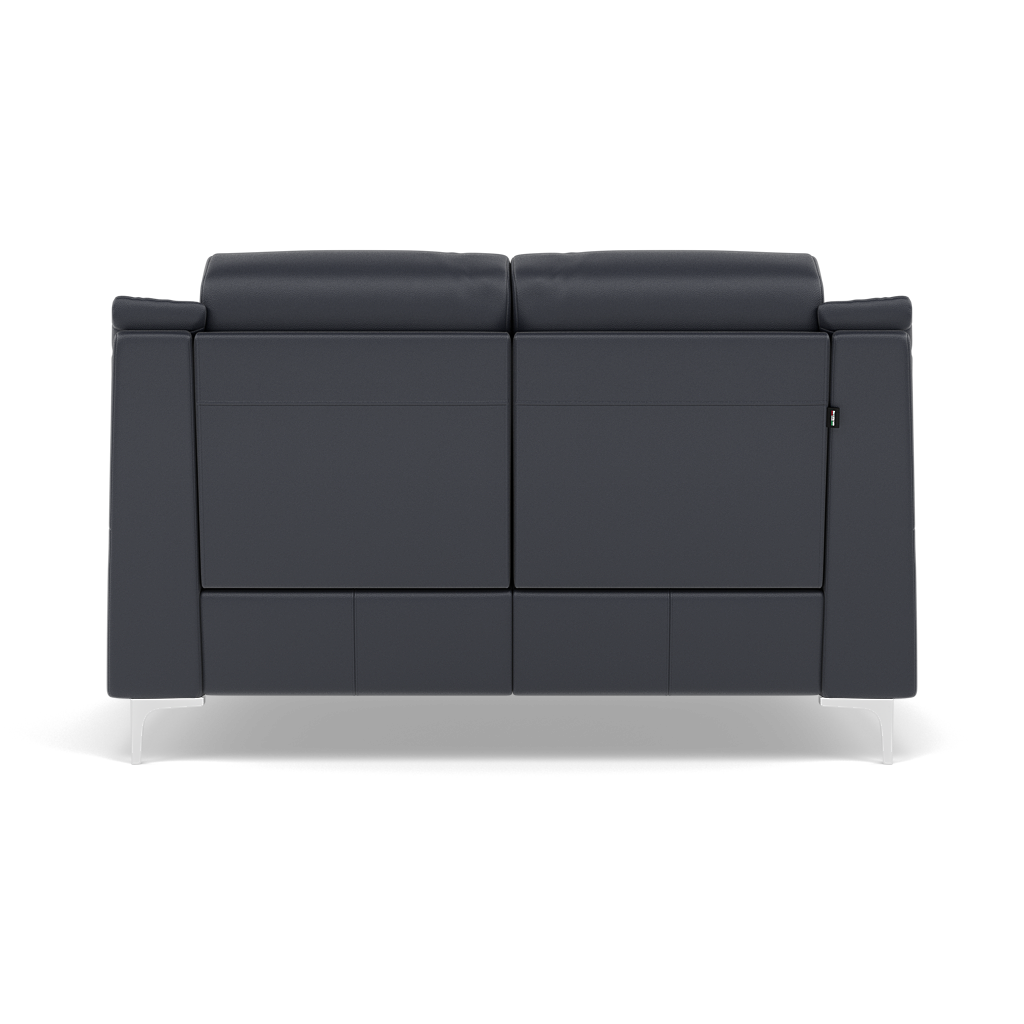 Nicoletti Carmen 2 Seater Sofa - 2 Seater Sofa CB — Feet: Shiny Metal / Torello PS Blu -S 81, gallery image 2