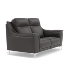 Nicoletti Carmen 2 Seater Sofa - 2 Seater Sofa CB — Feet: Shiny Metal / Torello PS Chocol -S 91, gallery image 1