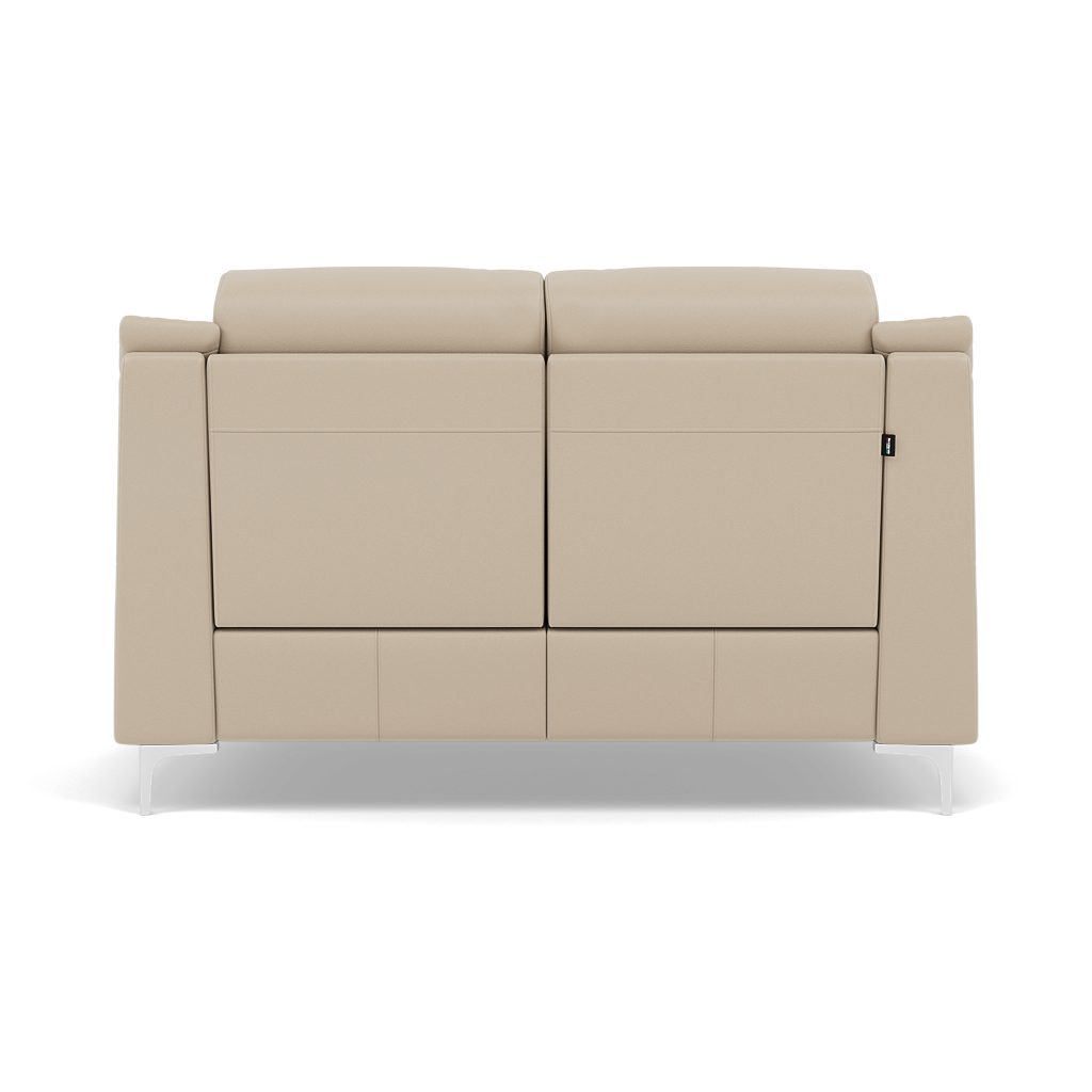 Nicoletti Carmen 2 Seater Sofa - 2 Seater Sofa CB — Feet: Shiny Metal / Torello PS Fango 352, gallery image 2