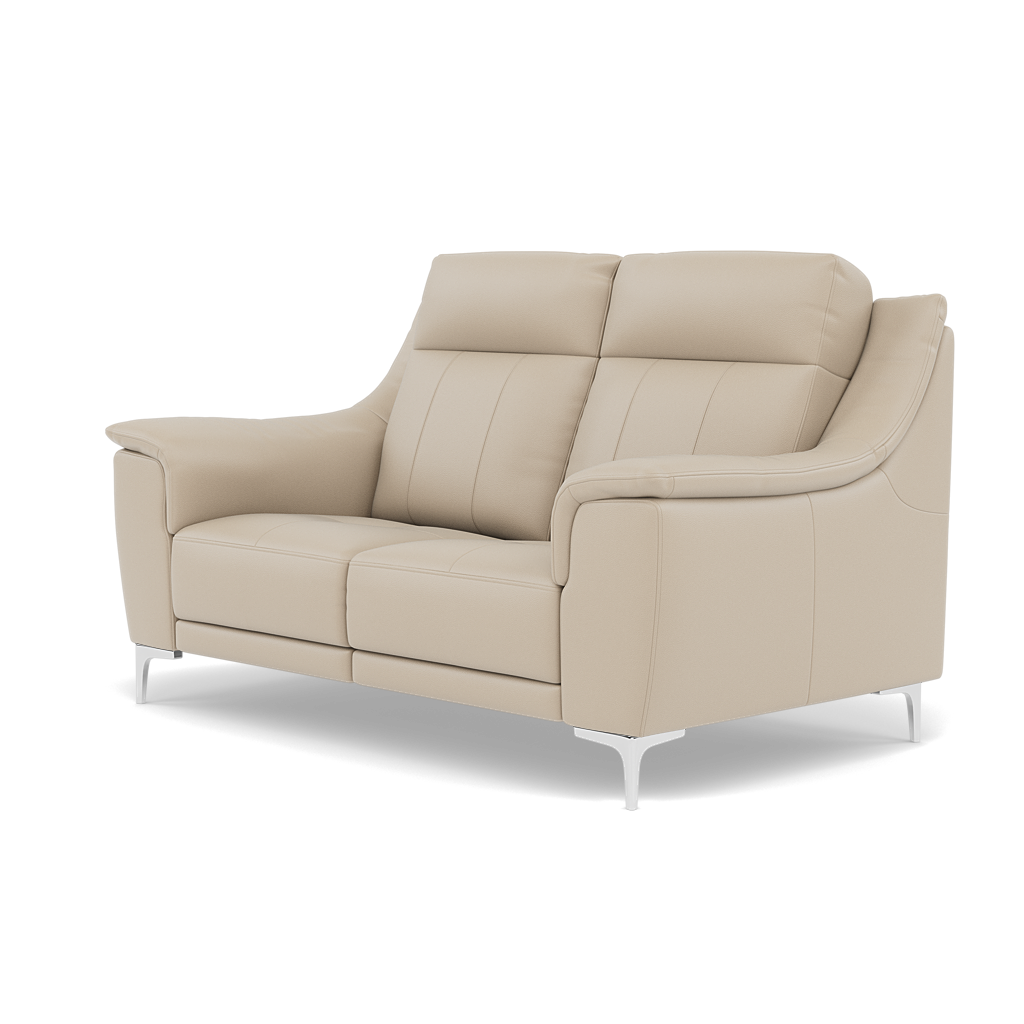 Nicoletti Carmen 2 Seater Sofa - 2 Seater Sofa CB — Feet: Shiny Metal / Torello PS Fango 352, gallery image 3