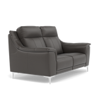 Nicoletti Carmen 2 Seater Sofa - 2 Seater Sofa CB — Feet: Shiny Metal / Torello PS Grigio Scuro 327, gallery image 1