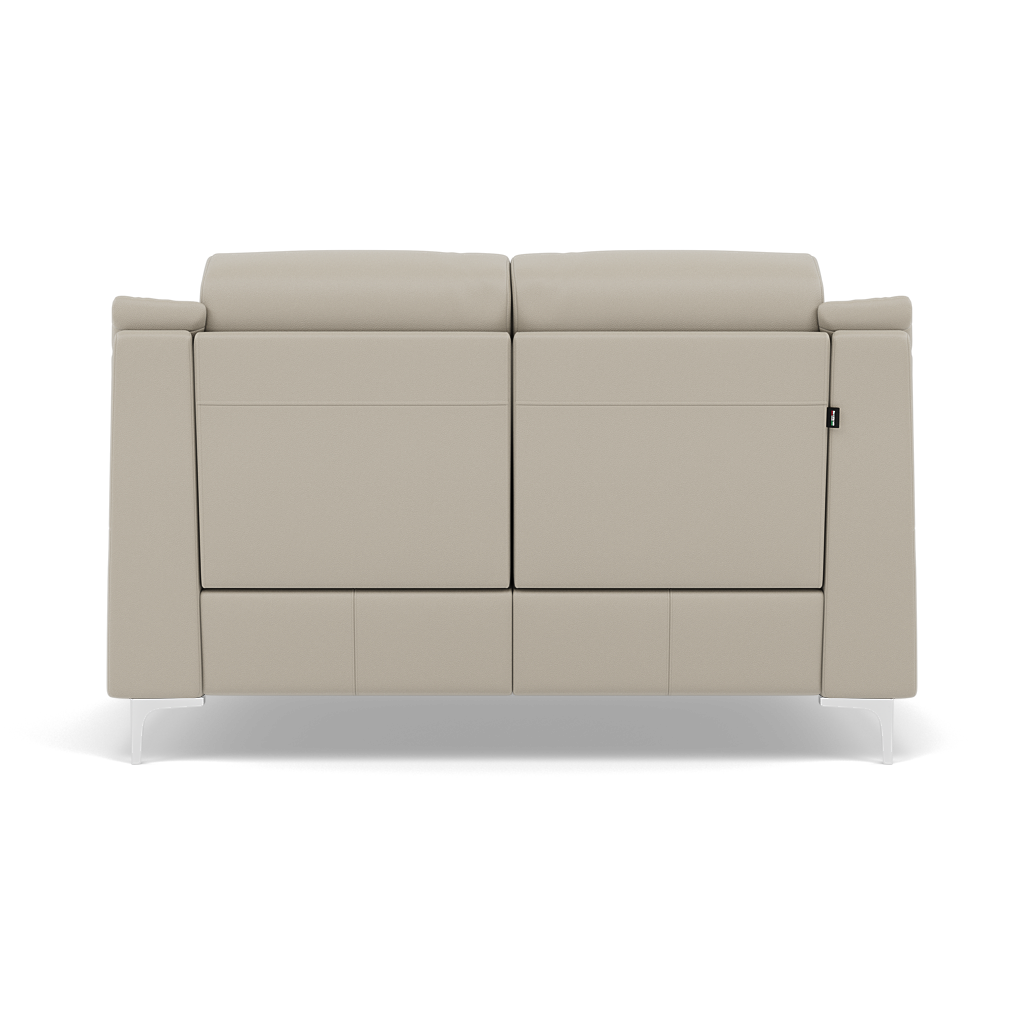 Nicoletti Carmen 2 Seater Sofa - 2 Seater Sofa CB — Feet: Shiny Metal / Torello PS Tortora 328, gallery image 2