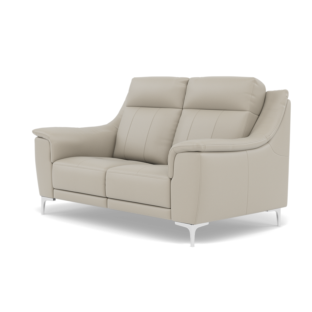 Nicoletti Carmen 2 Seater Sofa - 2 Seater Sofa CB — Feet: Shiny Metal / Torello PS Tortora 328, gallery image 3
