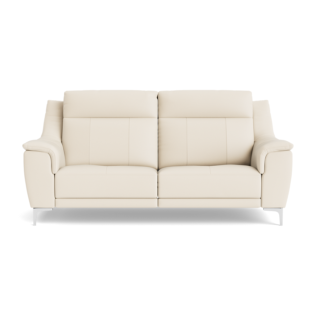 Nicoletti Carmen 3 Seater Sofa - 3 Seater Sofa CB 3 Seater Sofas Sterling Home 5 Feet: Shiny Metal Torello PS Bianco 93
