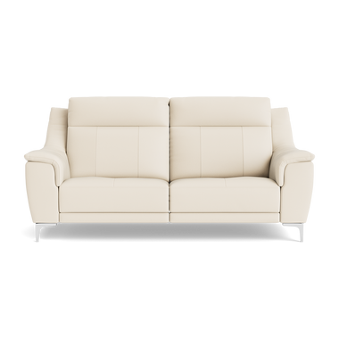 Nicoletti Carmen 3 Seater Sofa - 3 Seater Sofa CB 3 Seater Sofas Sterling Home 5 Feet: Shiny Metal Torello PS Bianco 93