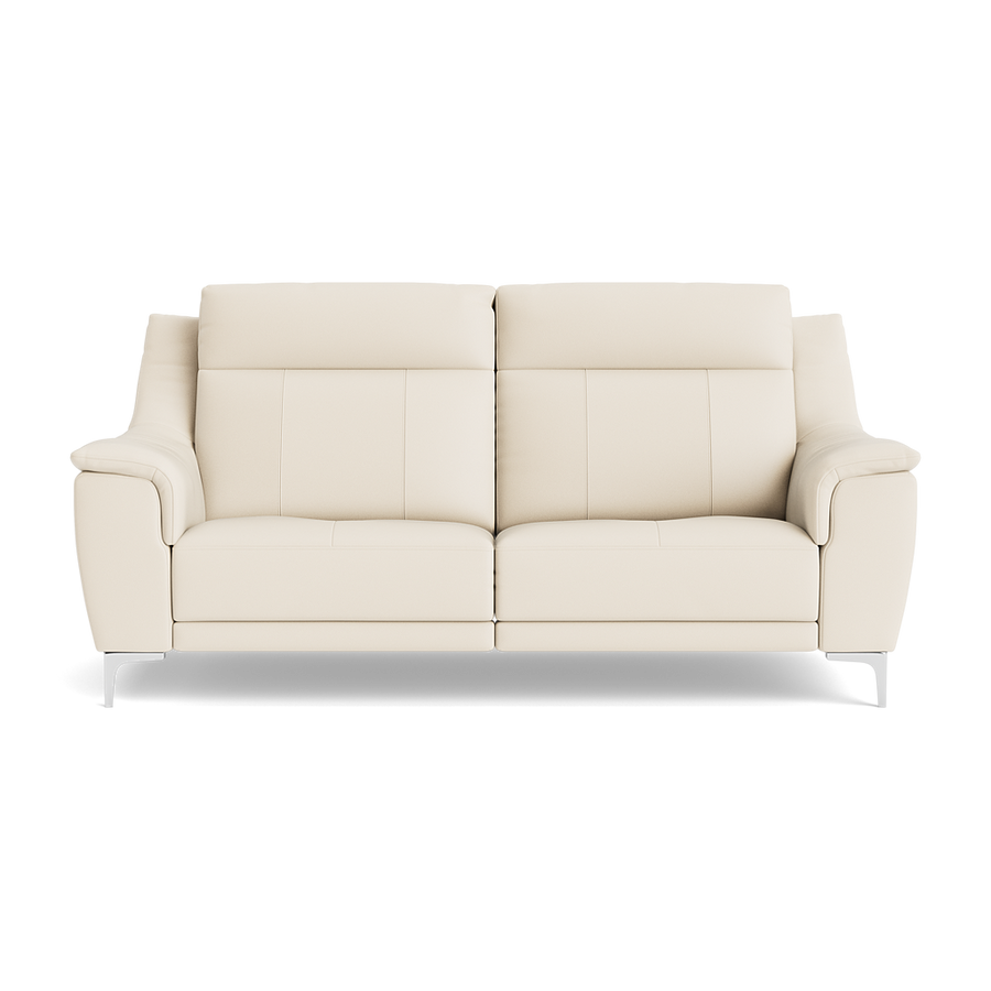 Nicoletti Carmen 3 Seater Sofa - 3 Seater Sofa CB Sofas Sterling Home Feet: Shiny Metal Torello PS Bianco 93 1