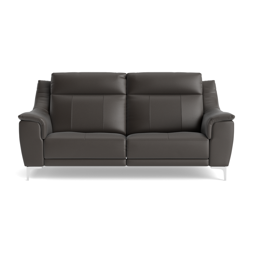 Nicoletti Carmen 3 Seater Sofa - 3 Seater Sofa CB 3 Seater Sofas Sterling Home 1 Feet: Shiny Metal Torello PS Grigio Scuro 327