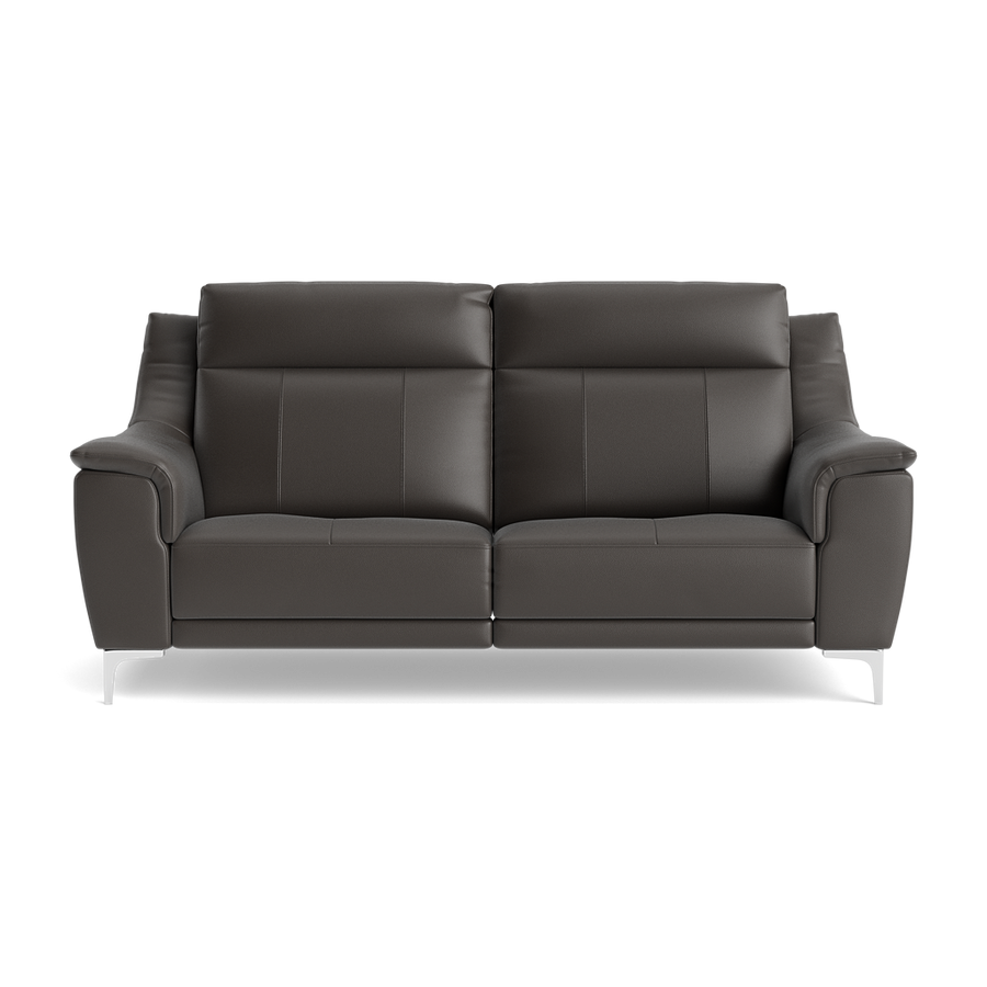 Nicoletti Carmen 3 Seater Sofa - 3 Seater Sofa CB 3 Seater Sofas Sterling Home 1 Feet: Shiny Metal Torello PS Grigio Scuro 327