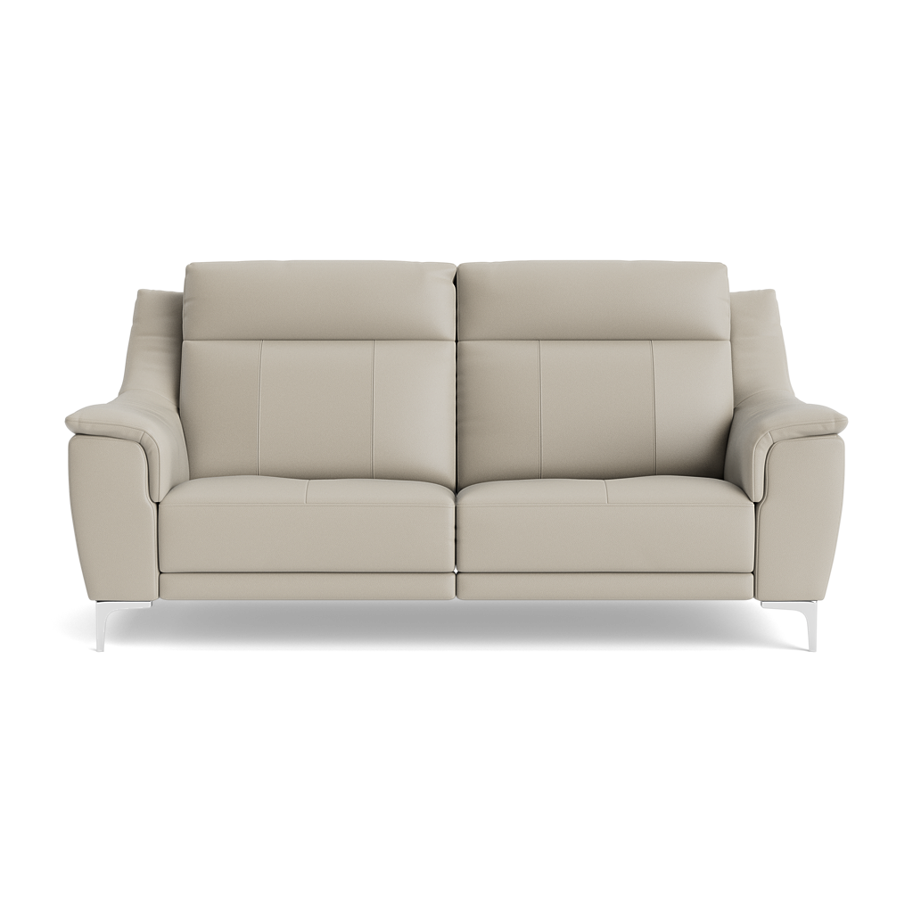 Nicoletti Carmen 3 Seater Sofa - 3 Seater Sofa CB 3 Seater Sofas Sterling Home 9 Feet: Shiny Metal Torello PS Tortora 328