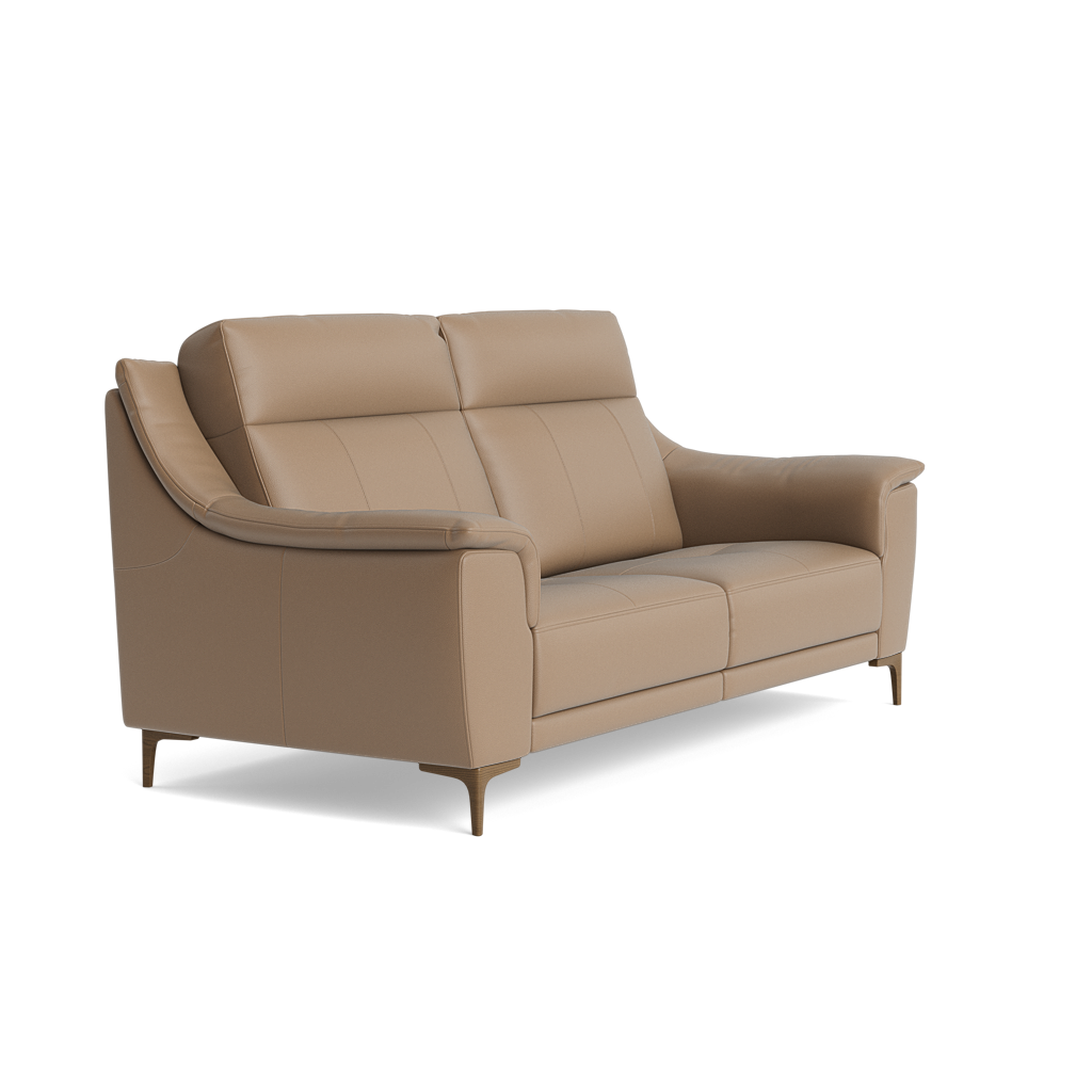 Nicoletti Carmen 3 Seater Sofa - 3 Seater Sofa CB — Feet: Graubraun / Torello PS 312 Taupe, gallery image 1