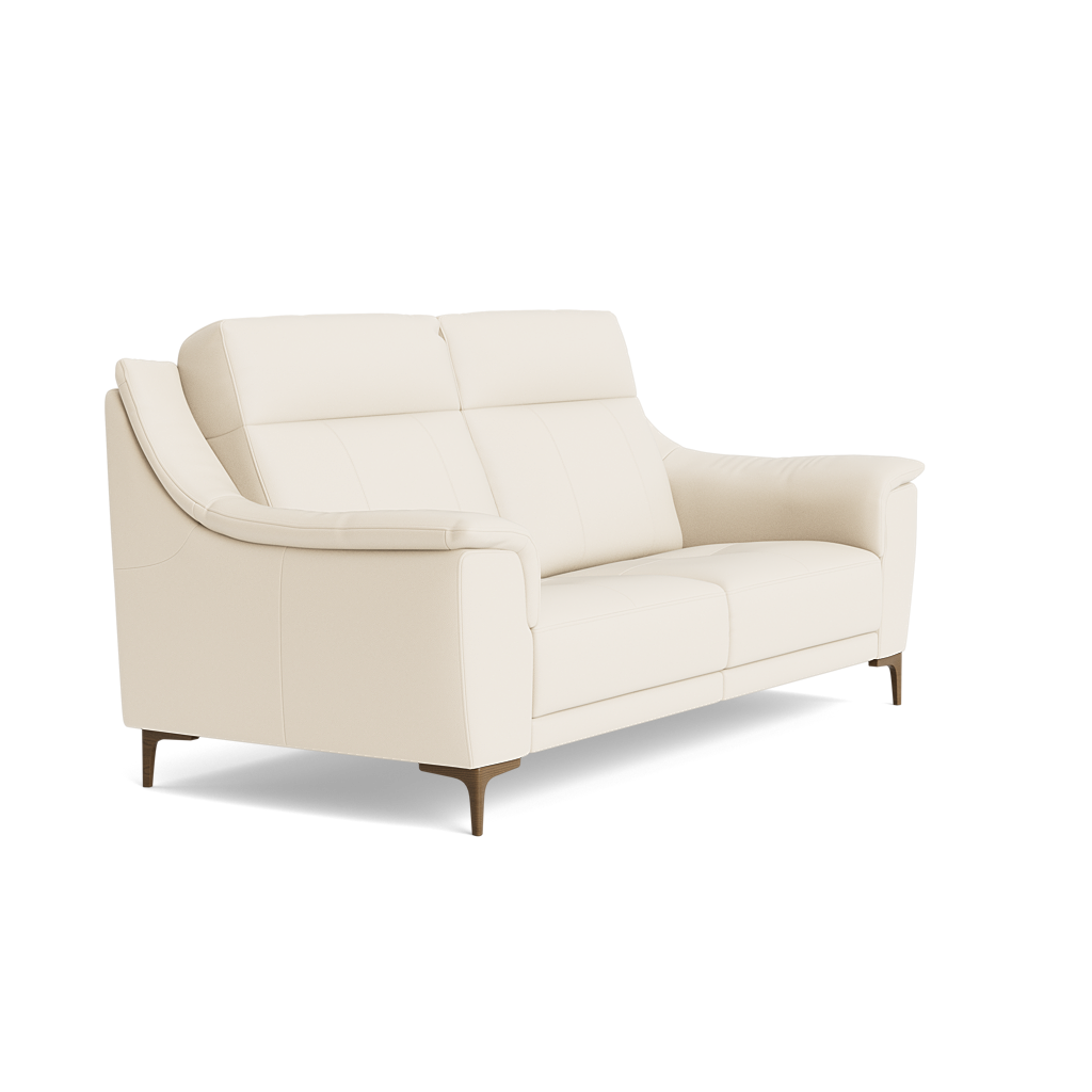 Nicoletti Carmen 3 Seater Sofa - 3 Seater Sofa CB — Feet: Graubraun / Torello PS Bianco 93, gallery image 1