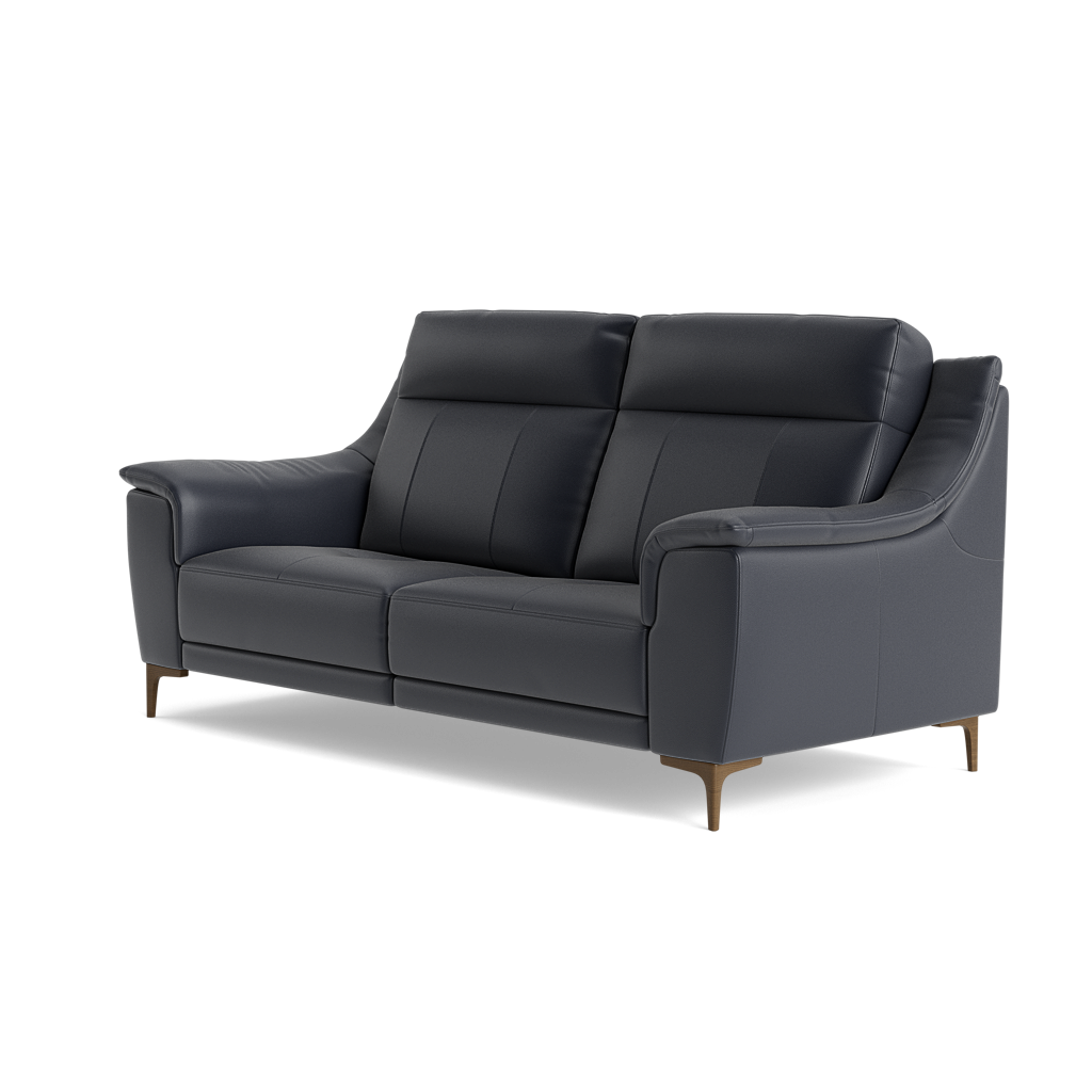 Nicoletti Carmen 3 Seater Sofa - 3 Seater Sofa CB — Feet: Graubraun / Torello PS Blu -S 81, gallery image 3