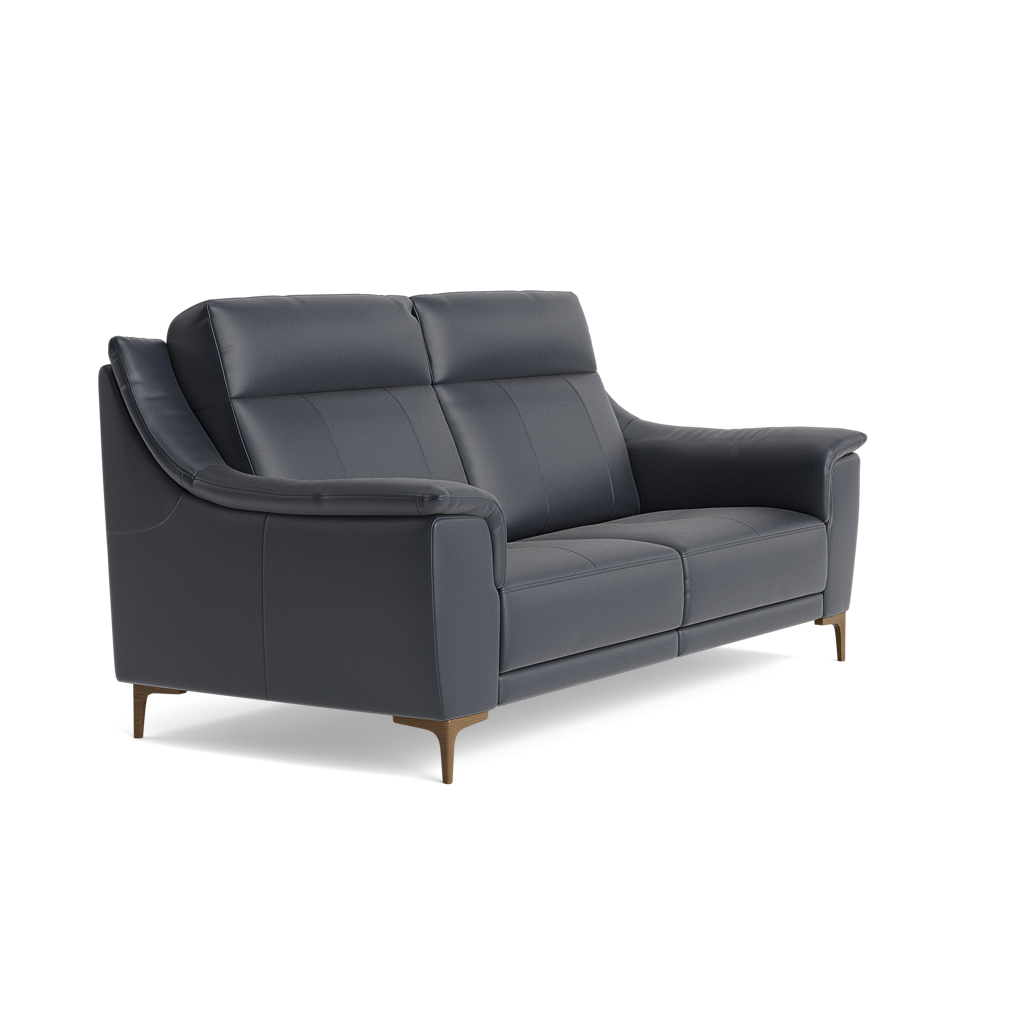 Nicoletti Carmen 3 Seater Sofa - 3 Seater Sofa CB — Feet: Graubraun / Torello PS Blu -S 81, gallery image 1