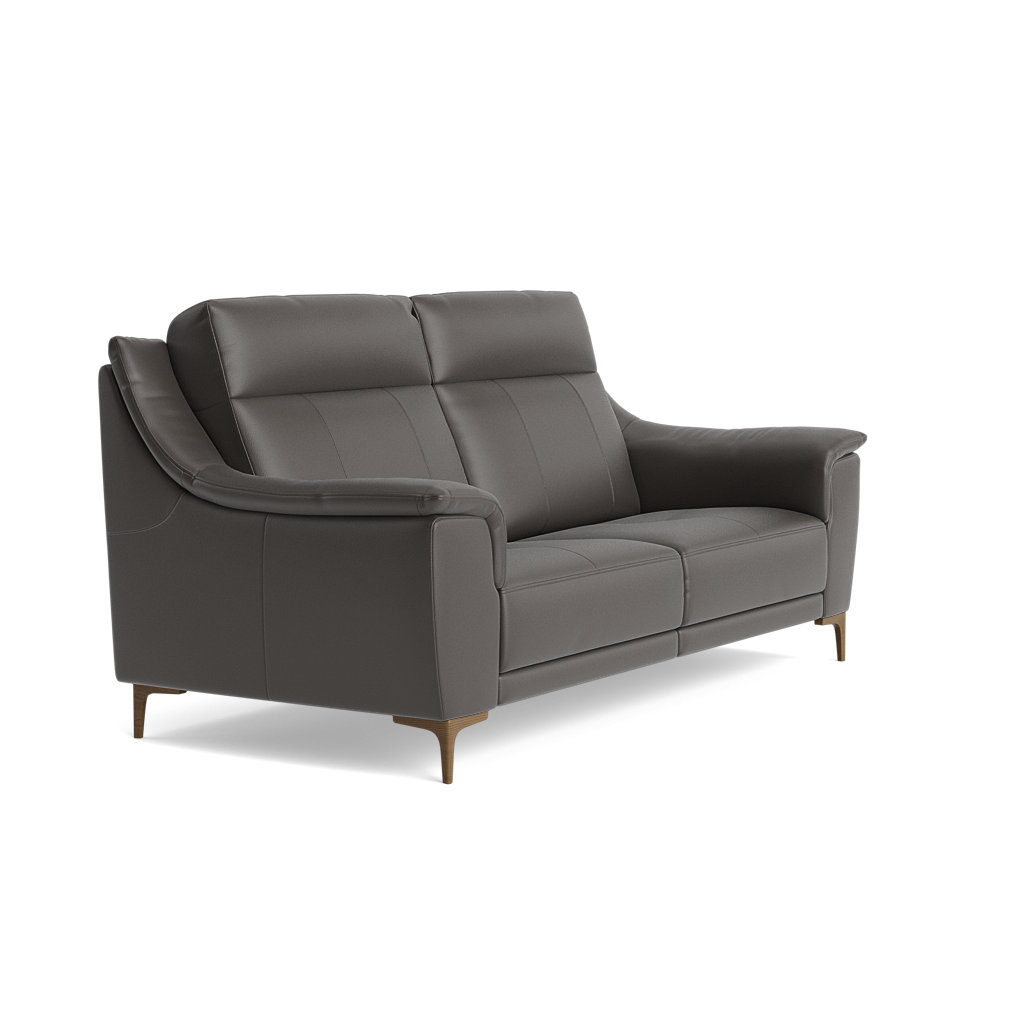 Nicoletti Carmen 3 Seater Sofa - 3 Seater Sofa CB — Feet: Graubraun / Torello PS Grigio Scuro 327, gallery image 1