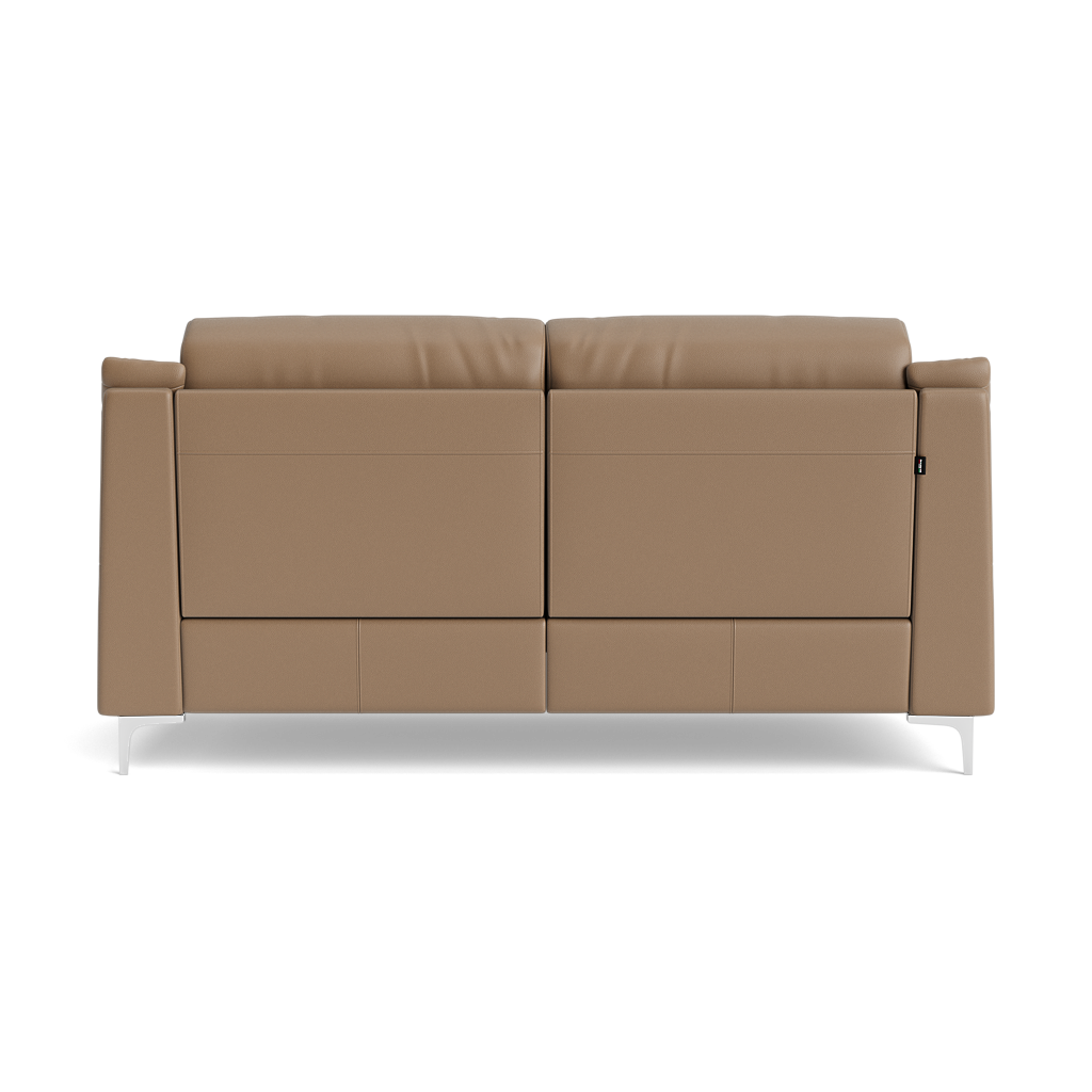 Nicoletti Carmen 3 Seater Sofa - 3 Seater Sofa CB — Feet: Shiny Metal / Torello PS 312 Taupe, gallery image 2