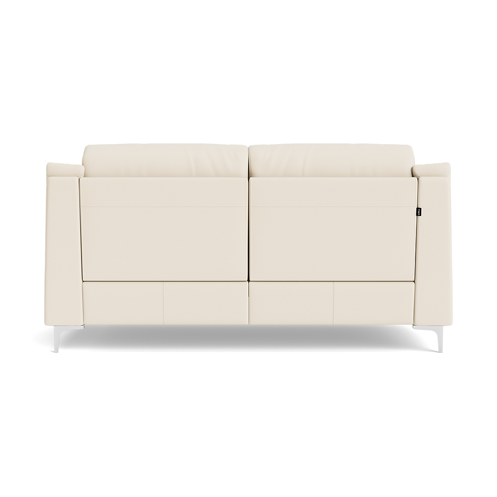 Nicoletti Carmen 3 Seater Sofa - 3 Seater Sofa CB — Feet: Shiny Metal / Torello PS Bianco 93, gallery image 2